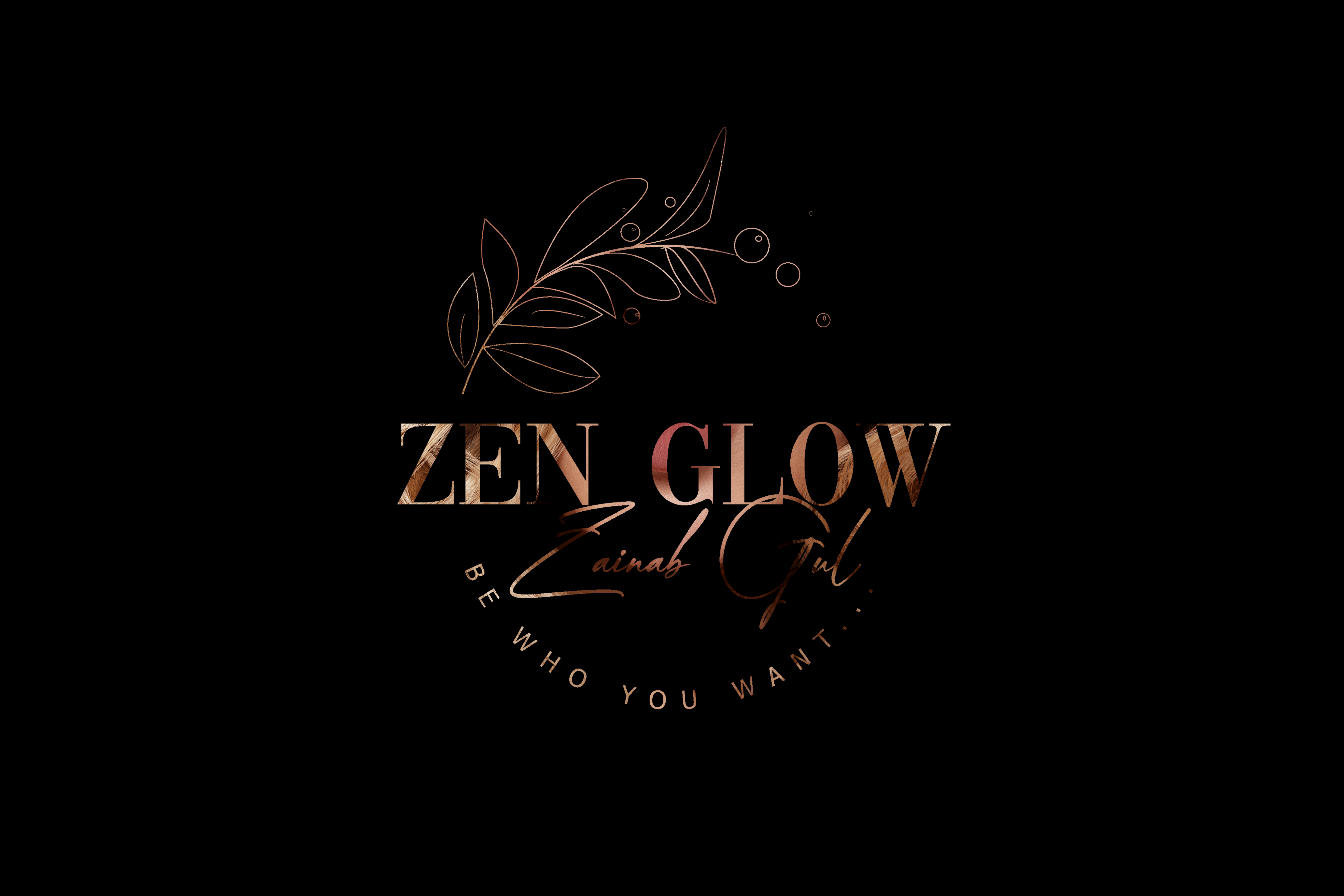 Logo Design for ZEN GLOW by Zainab Gul