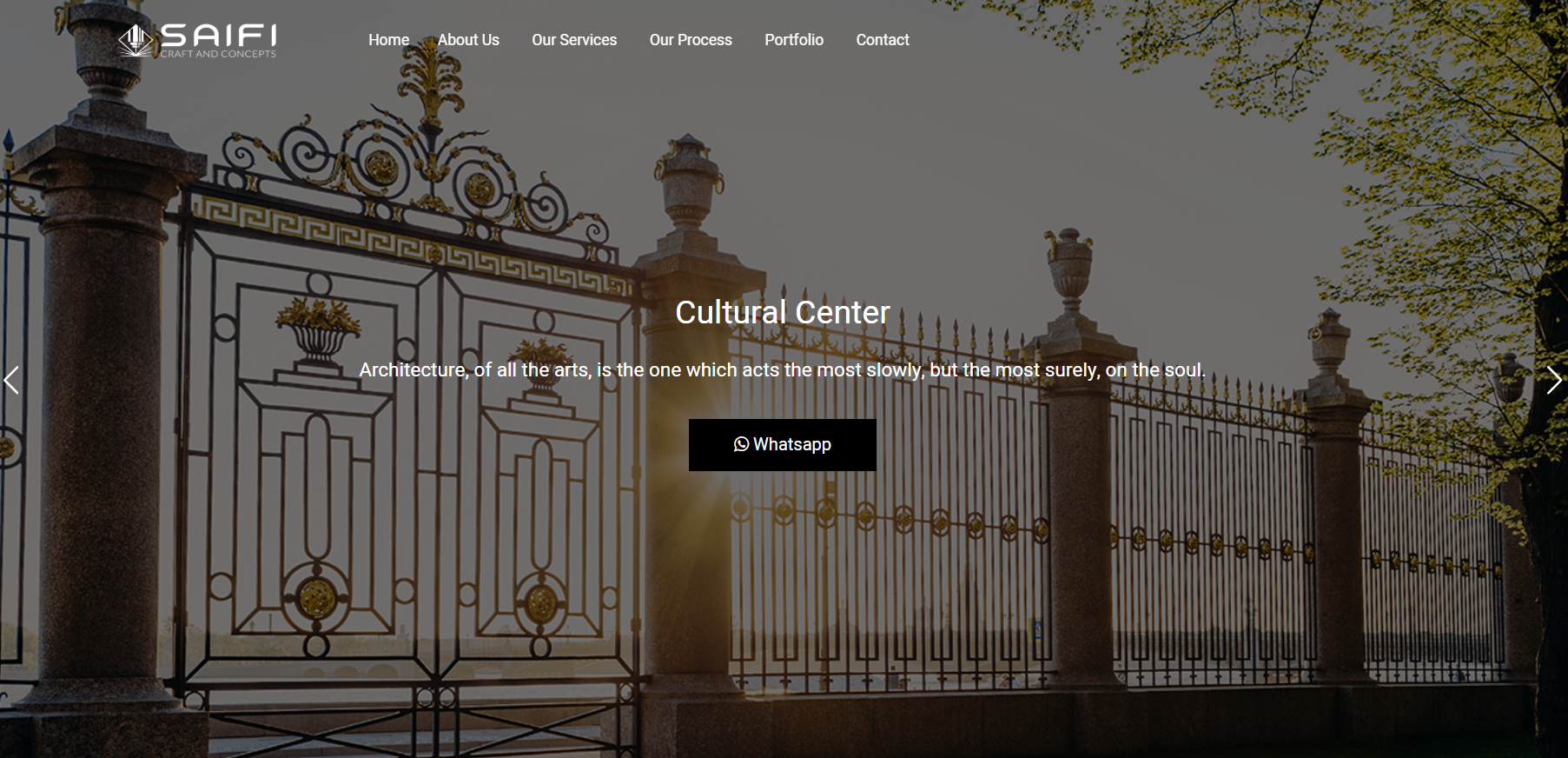 Website Design & Development for Saifi Crafts & Concepts