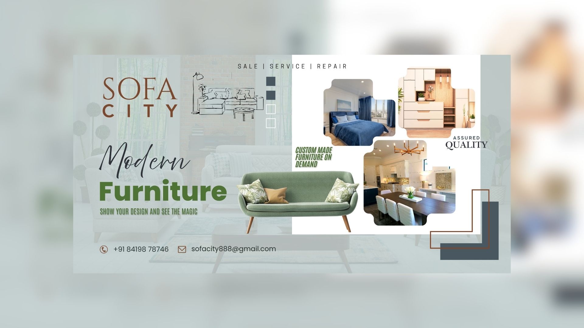 Premium Banner Design for a Furniture & Interior Solutions Brand